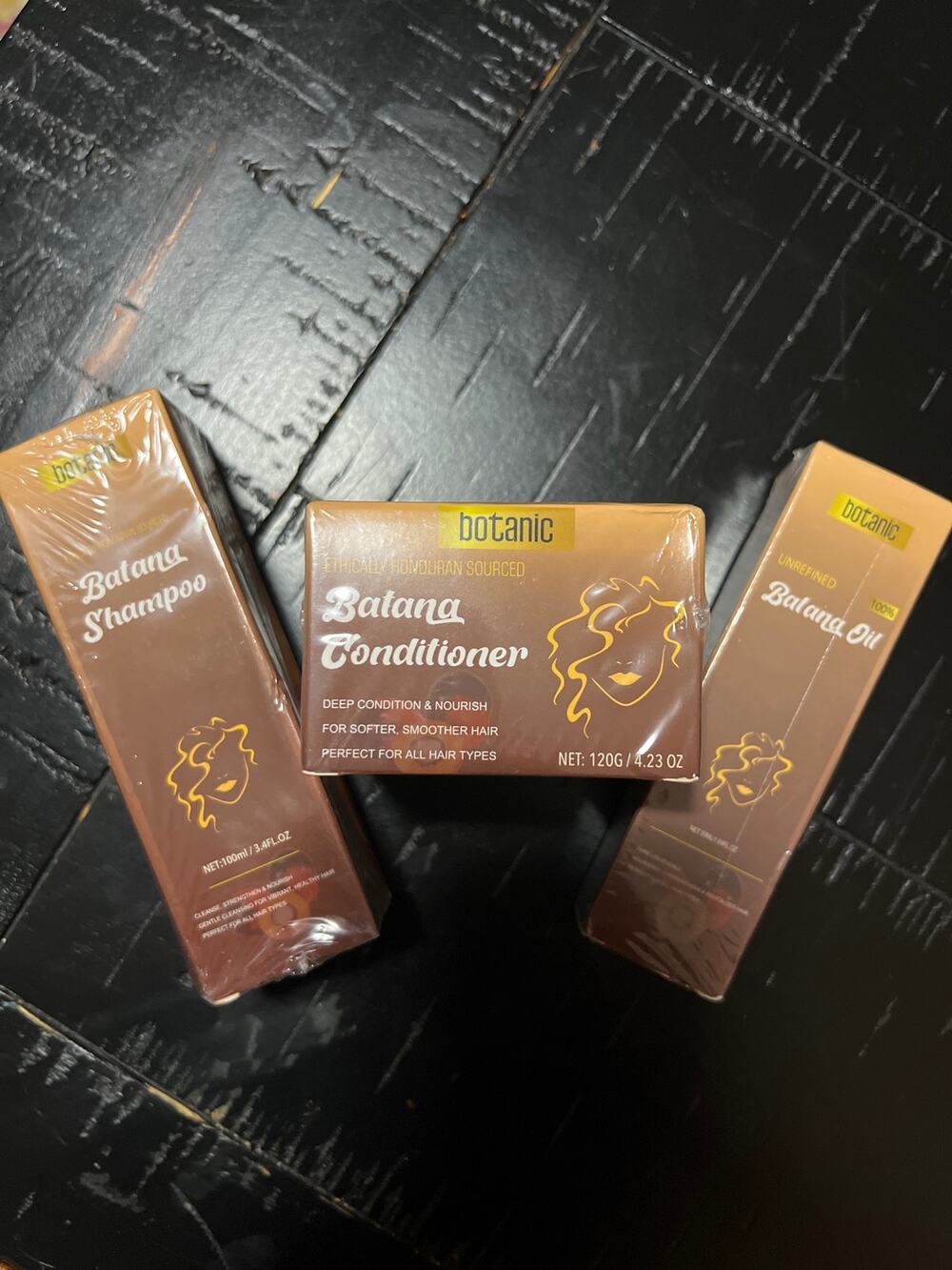 Botanic Batana Hair Care Lot Shampoo Conditioner Oil 3-Piece Set New
